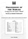 Nikolai Rimsky Korsakov Procession Of The Nobles Blasorchester Partitur