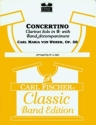 Carl Maria von Weber Concertino, Op. 26 Blasorchester Partitur und Stimmen