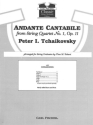 Peter Ilyich Tchaikovsky Andante Cantabile from String Quartet No. 1 Streichorchester Partitur und Stimmen