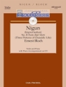 Ernest Bloch Nigun Violine und Klavier Studienpartitur + CD