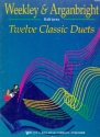 12 classic Duets for piano 4 hands score