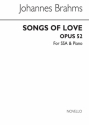 Johannes Brahms, Songs Of Love SSA and Piano Buch