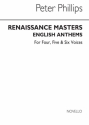 English Anthems for 4, 5 and 6 voices a cappella score