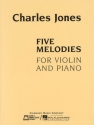 Charles Jones Five Melodies for Violin and Piano Violine und Klavier Buch