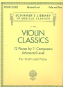 Violin Classics advanced Level for violin and piano