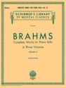 Johannes Brahms, Complete Works For Piano Solo Volume 3 Klavier Buch