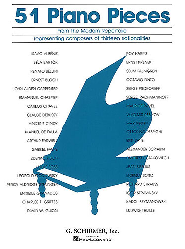 51 Piano Pieces from the modern Repertoire representing composers of 13 nationalities