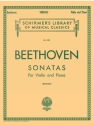 Ludwig van Beethoven, Sonatas For Violin And Piano Violin Buch