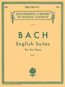 Johann Sebastian Bach, English Suites Book 1 Klavier Buch