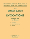 Ernest Bloch, Evocations Orchestra Partitur