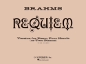 Johannes Brahms, Requiem Piano, 4 Hands Buch