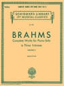 Johannes Brahms, Complete Works For Piano Solo Volume 2 Klavier Buch