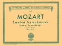 Wolfgang Amadeus Mozart, Twelve Symphonies For Piano Duet Book I Piano, 4 Hands Buch