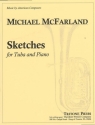 Michael McFarland Sketches Tuba und Klavier Partitur und Stimmen