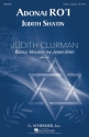 Judith Shatin, Adonai Ro'i SATB a Cappella Chorpartitur