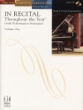 In Recital - Throughout The Year (With Performance Strategies): Volume Piano Instrumental Album