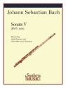 Johann Sebastian Bach Sonata No 5 (V) In E Minor Flte und Klavier Buch