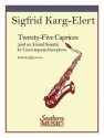 Sigfrid Karg-Elert Twenty- Five (25) Caprices And An Atonal Sonata Saxophone Buch