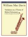 Robert Schumann Variations On A Theme Of Robert Schumann Baritone Saxophone Buch