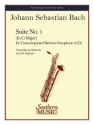 Johann Sebastian Bach Suite No. 1 in G Major Baritone Saxophone Buch