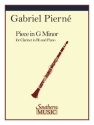 Gabriel Piern Piece In G Minor Clarinet Buch