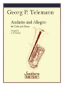 Georg Philipp Telemann Andante And Allegro Tuba und Klavier Buch