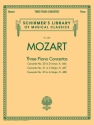 Wolfgang Amadeus Mozart, Three Piano Concertos Klavier Buch