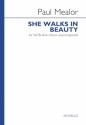 Paul Mealor, She Walks In Beauty SATB Chorpartitur