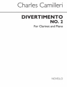 Charles Camilleri, Divertimento No.2 for Clarinet and P. Klarinette und Klavier Buch