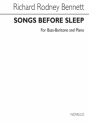 Richard Rodney Bennett, Songs Before Sleep (Bass-Baritone) Baritone Voice and Piano Buch