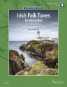 Irish Folk Tunes (+Online Material, Audio) for soprano recorder