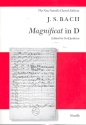 Magnificat in D Major BWV243 for soloists, mixed chorus and orchestra vocal score (lat)