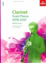 Exam Pieces 2018-2021 Grade 1 for clarinet and piano