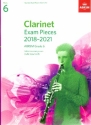 Exam Pieces 2018-2021 Grade 6 for clarinet and piano