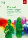 Scales and Arpeggios and Sight-Reading 2018 Grades 1-5 for clarinet