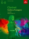 Scales and Arpeggios 2018 Grade 6-8 for clarinet