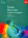 Scales & Arpeggios 2018 Grades 1-5 for treble recorder