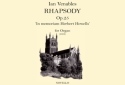 Ian Venables, Rhapsody Op.25 - 'In Memoriam Herbert Howells' Orgel Buch