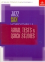 Aural Tests and Quick Studies Level 1-3 for jazz saxophone