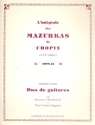 Mazurkas op.33 pour 2 guitares partition et parties