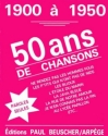 50 ans de chansons Chant Partition