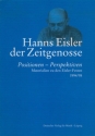 Hanns Eisler - Der Zeitgenosse Positionen - Perspektiven