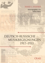 Deutsch-russische Musikbegegnungen Band 1 Studien gebunden