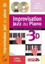 Manu Maugain, Improvisation Jazz Au Piano 3D Klavier Buch + CD + CD-ROM