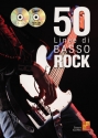 50 linee di basso rock Bass Guitar Buch + CD + CD-ROM