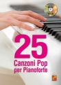 25 Canzoni Pop Per Pianoforte Klavier Buch + CD