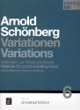 Arnold Schnberg - Variationen Materialien zur Musikvermittlung