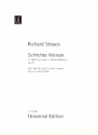 Schlichte Weisen op.21 TrV160 fr Gesang (tief) und Klavier Partitur (dt/en)