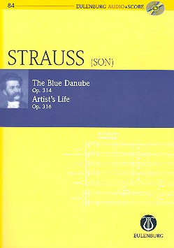 An der schnen blauen Donau  op.314 / Knstlerleben op.316 (+CD) fr Orchester Studienpartitur