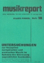 Untersuchungen zur Rezeption europischer und arabischer Musik im Rahmen der Betreuung jugendlicher Auslnder